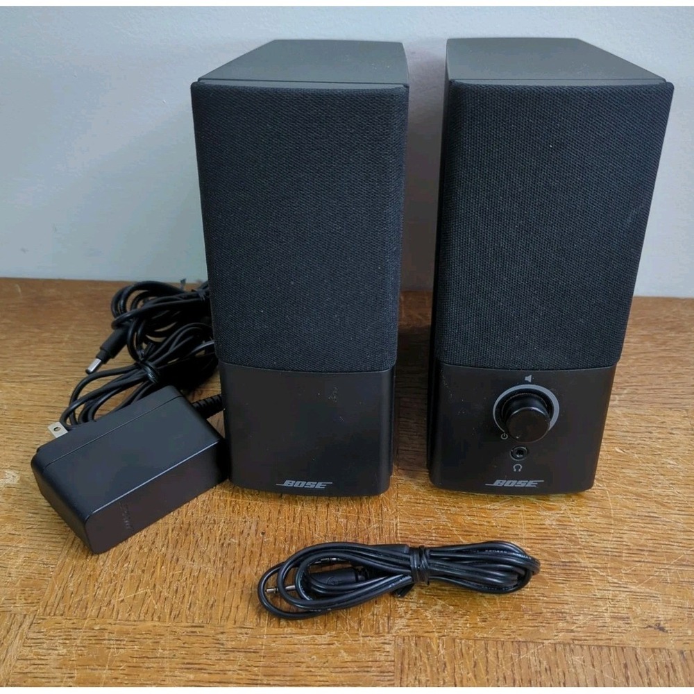 Bose Companion 2 Series III Multimedia PC Speakers Original Power Cord Tested!